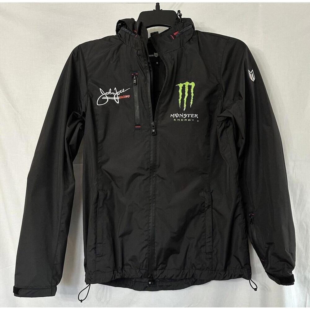 Marwin Sports Womens John Force Racing Monster Energy Jacket Coat Size Small